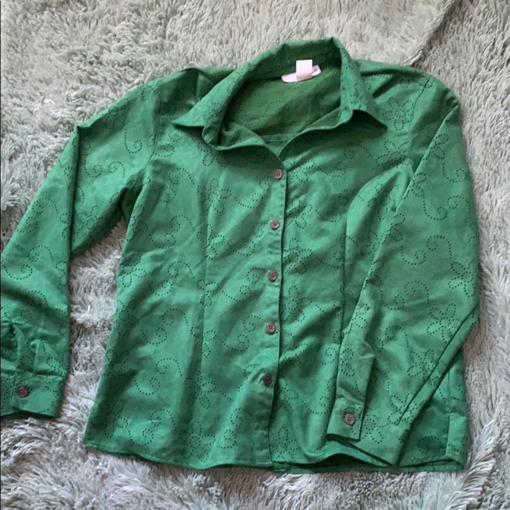 Sag Harbor Green Shirt